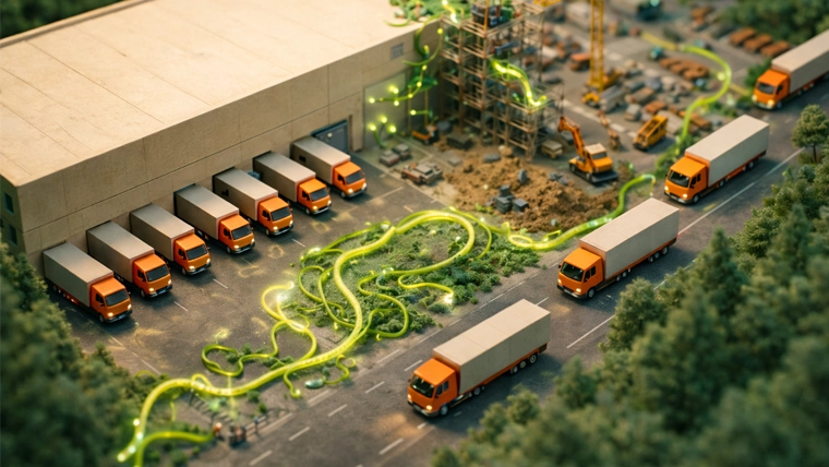 Empresario desarrollando su línea de importación