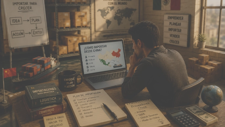 Empresa iniciando un proceso de importación o exportación